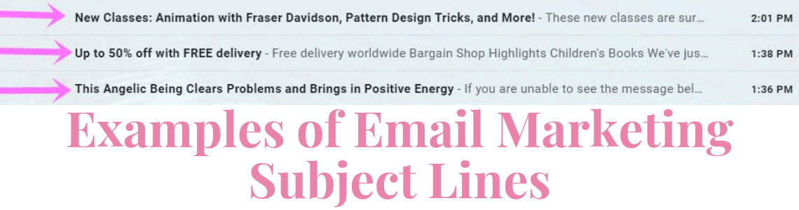 Here are some subject line examples