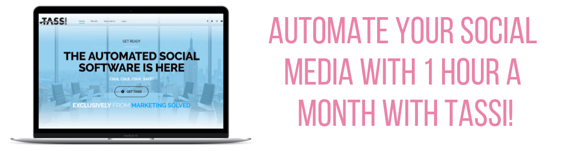 Automate your Social Media with 1 hour a month with TASSI!
