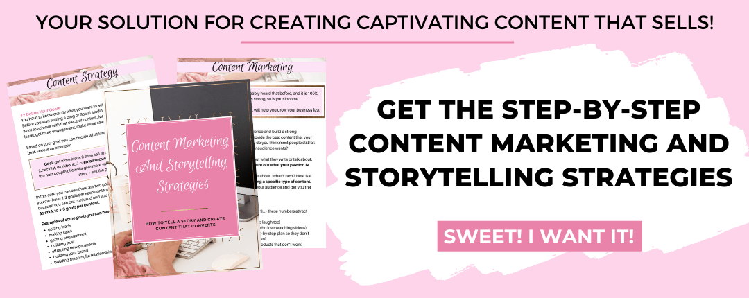 get the step-by-step Content Marketing And Storytelling Strategies - By Big Income Paradise
