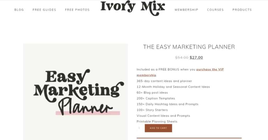 IvoryMix – The Easy Marketing Planner