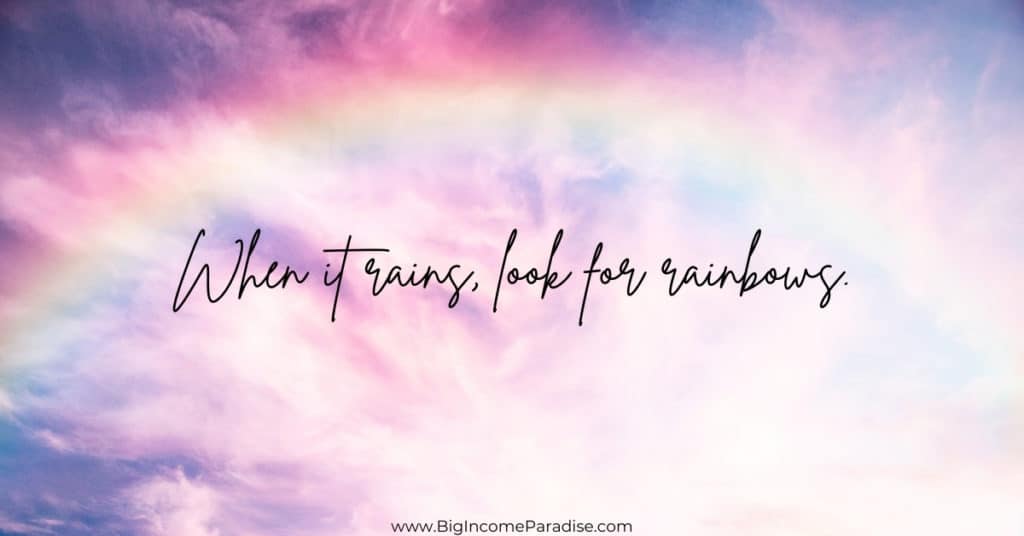 Rainbow Captions - When it rains, look for rainbows.