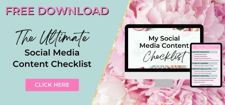 Free Social Media Content Checklist