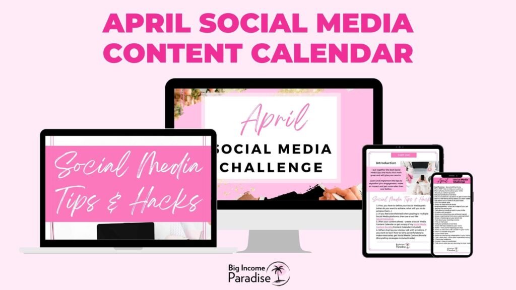 April Social Media Content Calendar