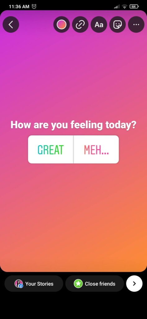 Instagram poll questions