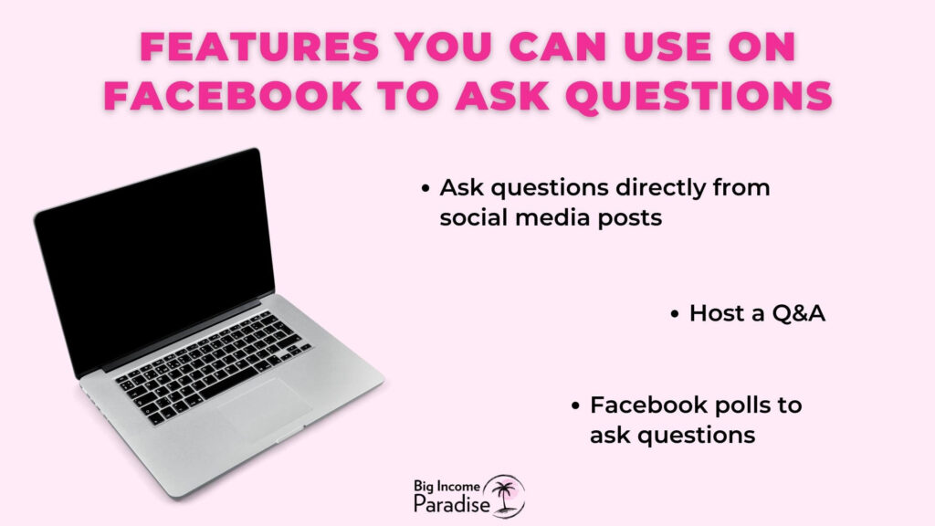 Features you can use on Facebook to ask questions