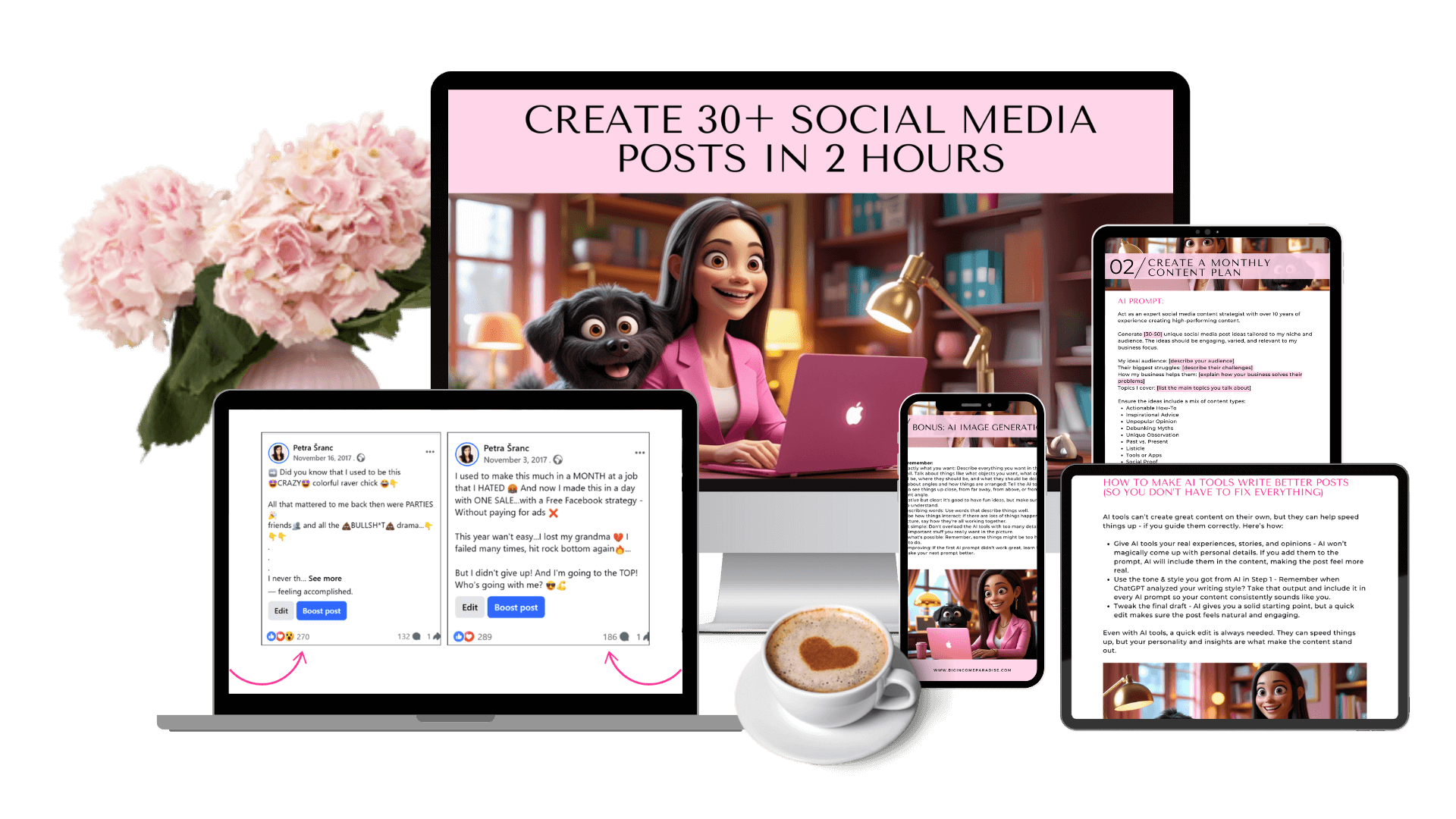 How I Create A Month Of Social Media Content In 2 Hours Using AI