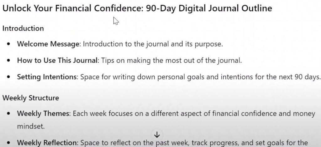 outline of the digital journal