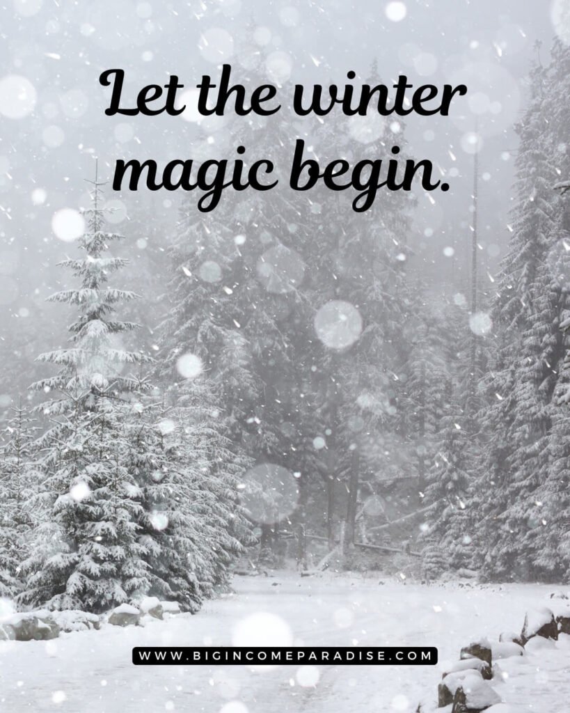 Let the winter magic begin