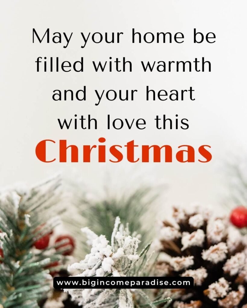 May your home be filled with warmth and your heart with love this Christmas