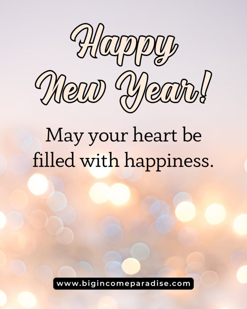 Happy New Year! May your heart be filled with happiness.