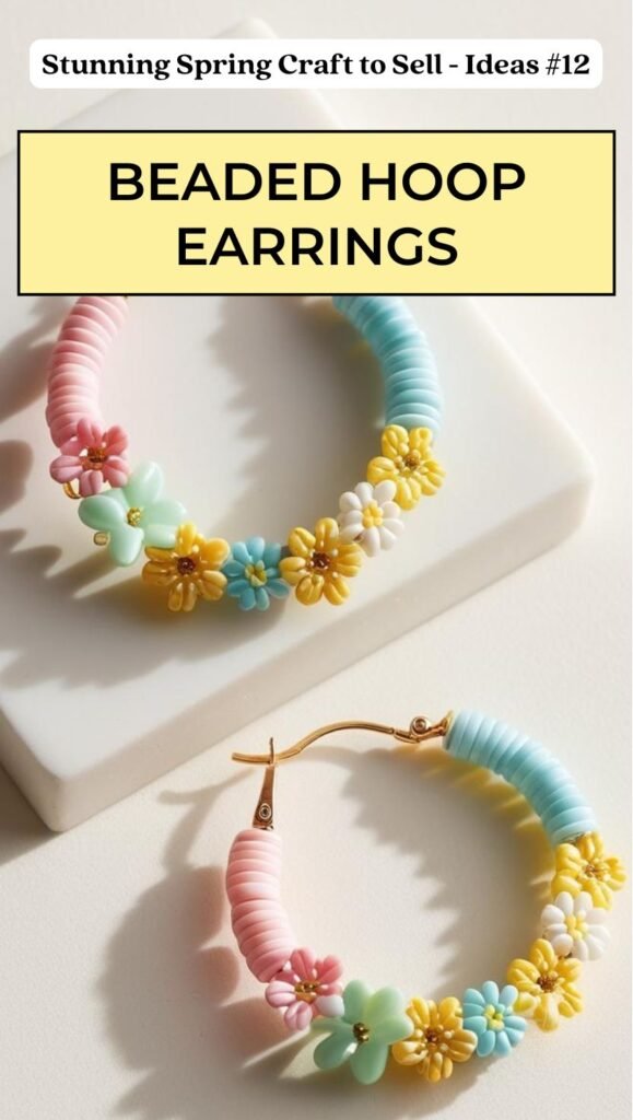 Beaded Hoop Earrings