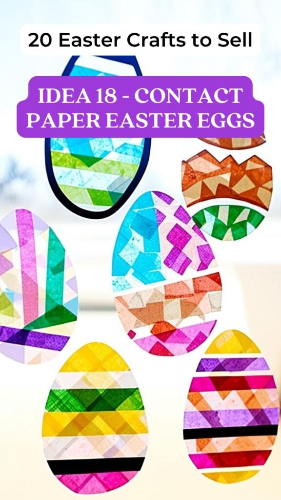 Contact Paper Easter Eggs