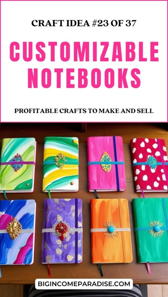 Customizable Notebooks - Profitable Crafts to Make and Sell