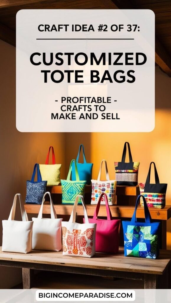 Customized Tote Bags - Profitable Crafts to Make and Sell 