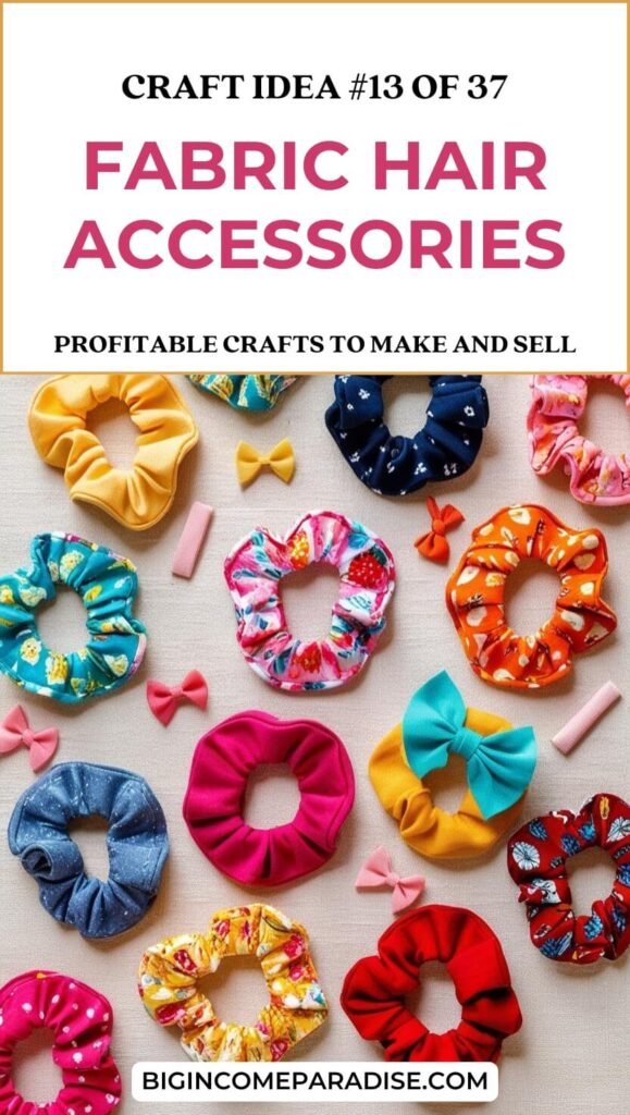 Fabric Hair Accessories - Profitable Crafts to Make and Sell