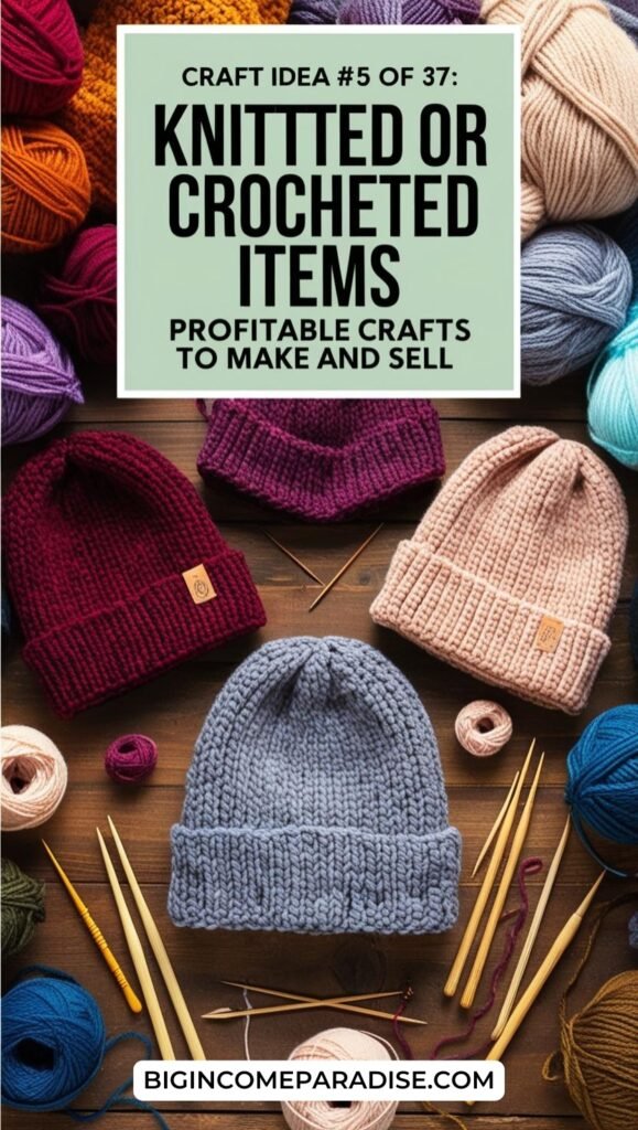 Knitted or Crocheted Items - Profitable Crafts to Make and Sell