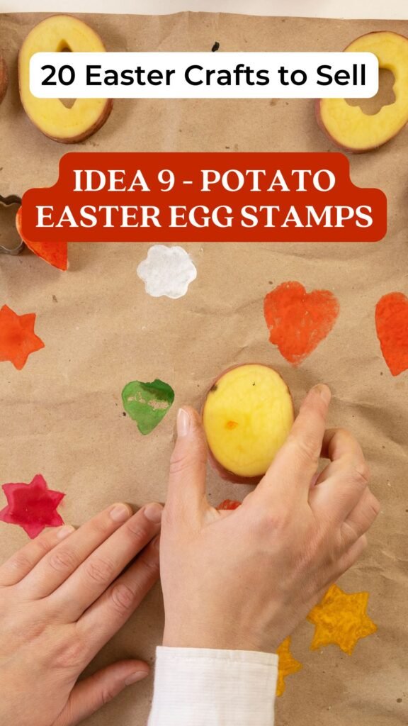 Potato Easter Egg Stamps