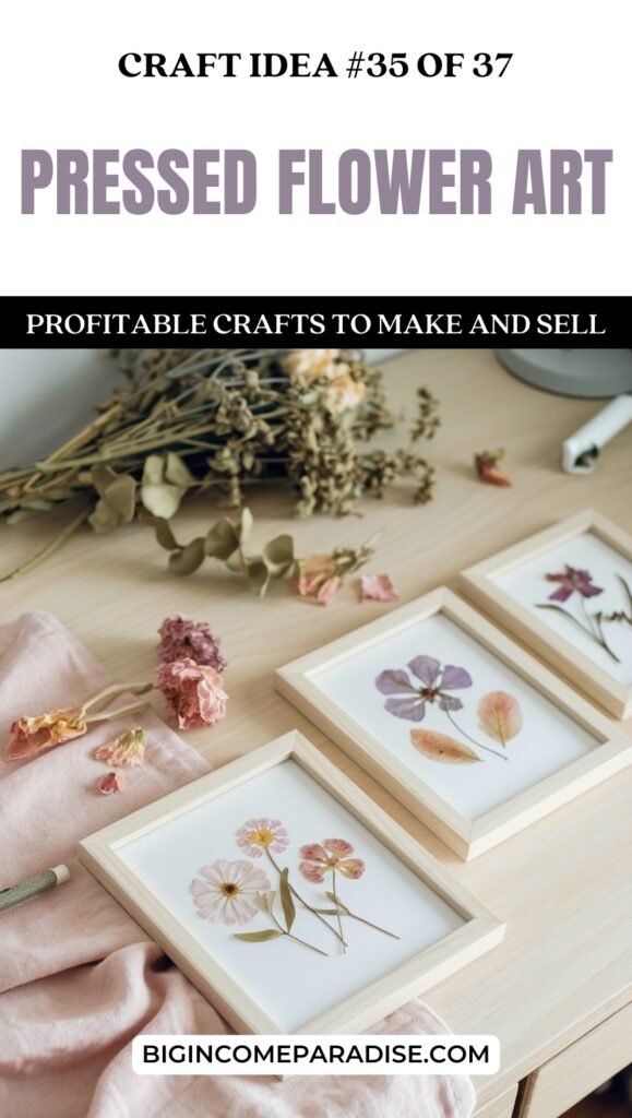 Pressed Flower Art - Profitable Crafts to Make and Sell