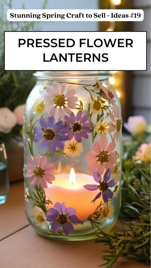 Pressed Flower Lanterns