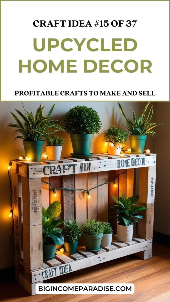 Upcycled Home Decor - Profitable Crafts to Make and Sell