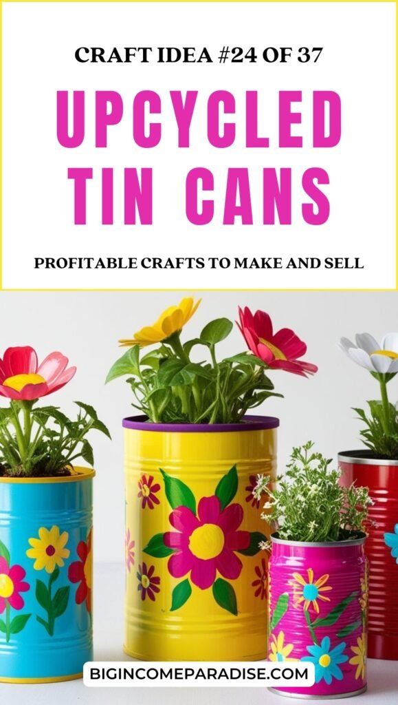 Upcycled Tin Cans - Profitable Crafts to Make and Sell