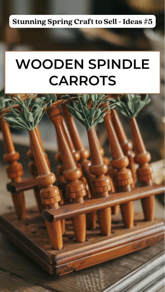 Wooden Spindle Carrots