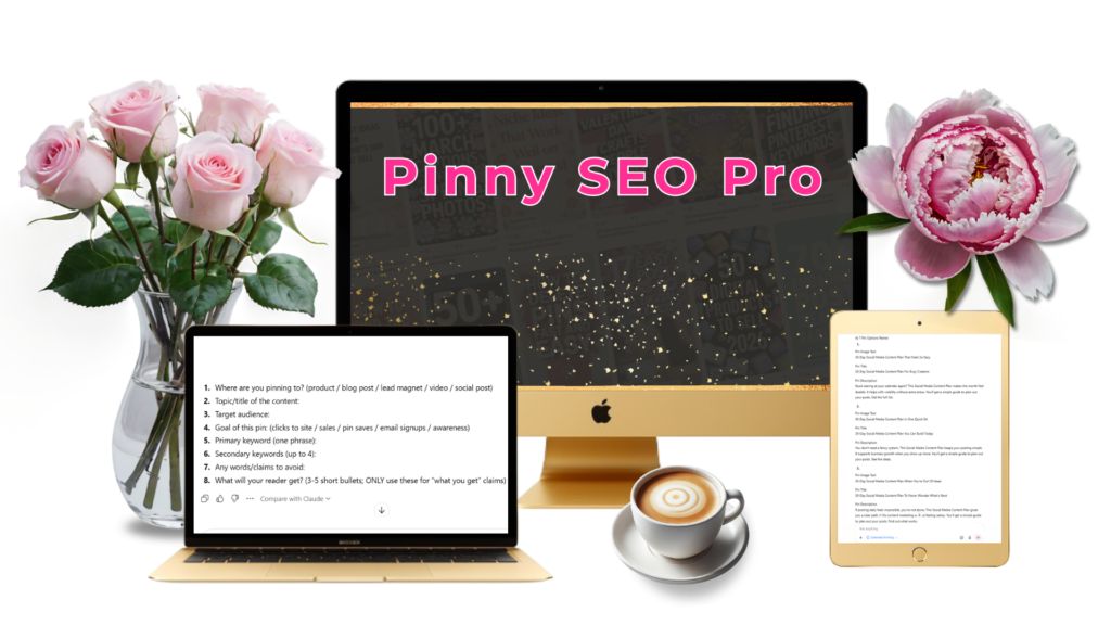 Pinny SEO Pro - it writes SEO-optimized Pinterest titles and descriptions fast
