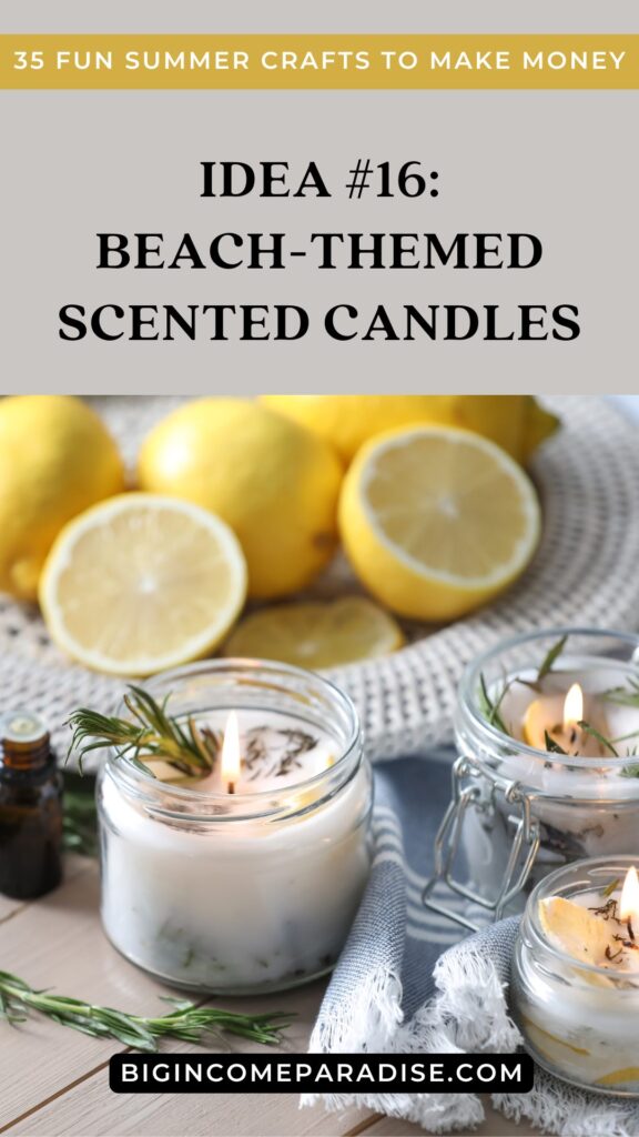 Beach-Themed Scented Candles