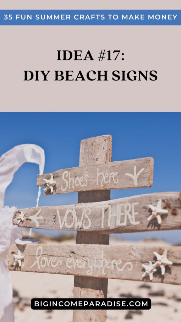 DIY Beach Signs