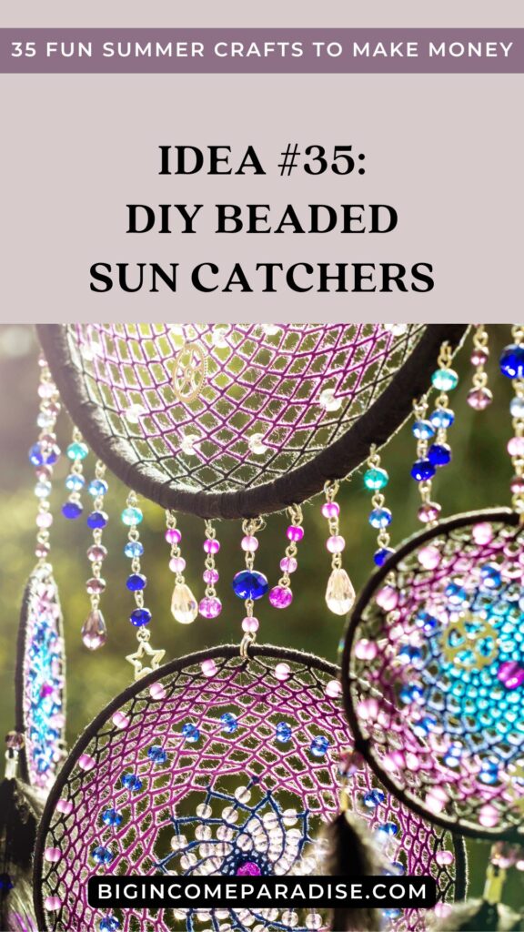 DIY Beaded Sun Catchers