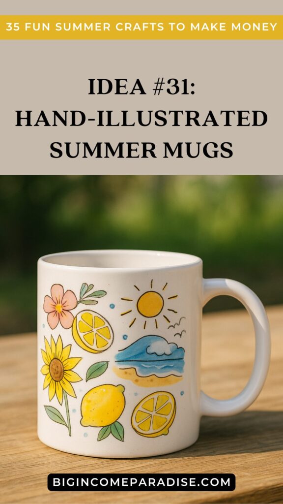Hand-Illustrated Summer Mugs
