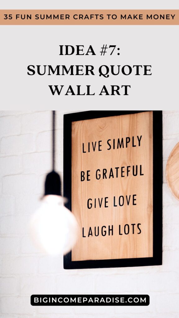 Summer Quote Wall Art