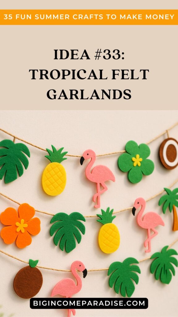 Tropical Felt Garlands