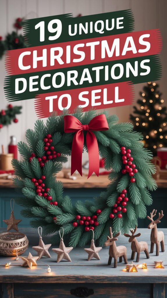 These Christmas decor ideas are perfect for anyone who wants to make money during the holidays. You’ll find beautiful and simple Christmas decorations that sell fast and bring in extra income.