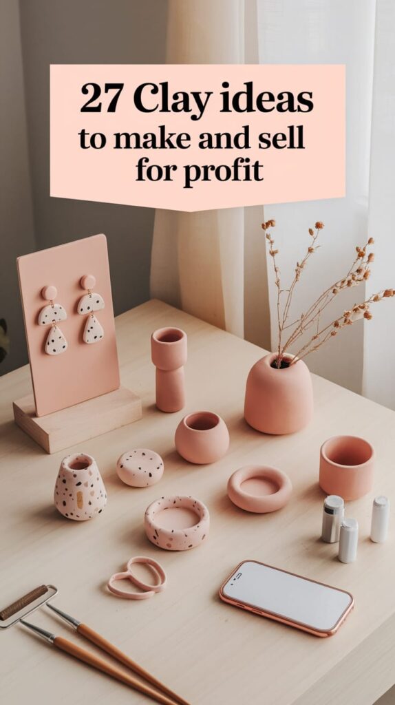 Clay Ideas that actually sell, even if you are starting from zero. These air dry clay projects are simple, beginner friendly, and easy to batch make. You can make money with clear product picks, pricing direction, and what buyers really want. These small clay projects are perfect for Etsy, craft fairs, and quick restocks. You will also get cute clay ideas that look adorable, but still sell fast.