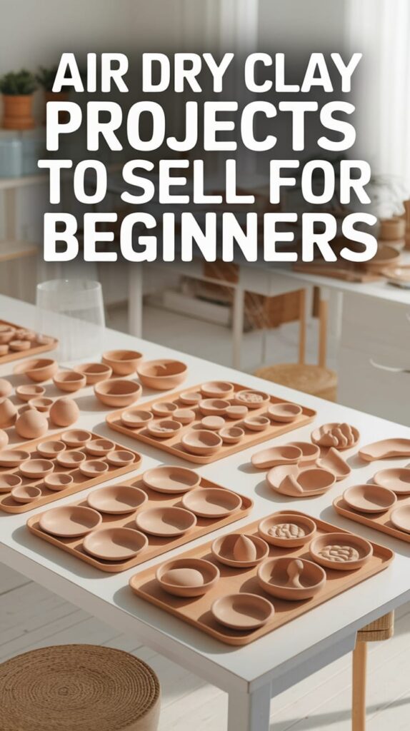 This list of Air Dry Clay Projects helps you make pieces that look like they came from a boutique. You will see beginner-friendly clay crafts that do not require fancy tools. You can make money by selling simple shapes with clean details and good photos. These clay art ideas are perfect for gifts, markets, and online shops. You will also get small clay projects that you can finish fast so you can create more without burning out.