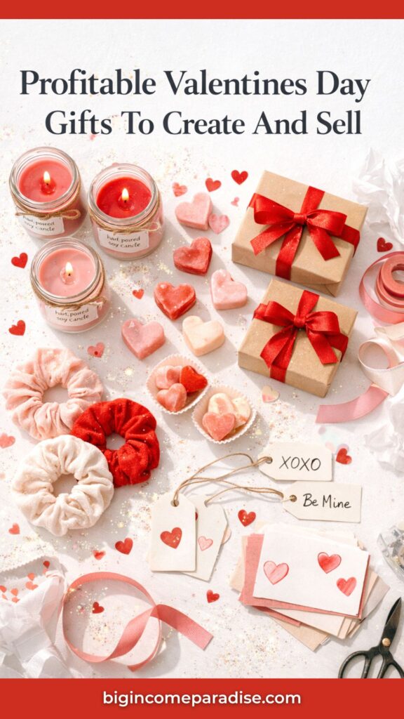 Gift bundles are Valentine's Day gifts that sell because they feel extra special. You can make money by offering two or three price options. I packed in Valentine's Day ideas that are perfect for bundles. You’ll have fun while making a profit when you mix colors, scents, and styles. You'll find Valentine's gift ideas for boyfriend, girlfriend, friends, and so much more. These Vday gifts are perfect for shoppers.