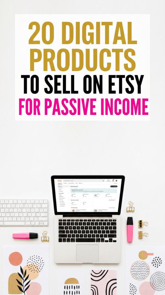 Not sure what you'd even put in your shop? These 20 Digital Products To Sell On Etsy For Passive Income give you a great starting point. You'll see best selling digital products in one place. The list will help you pick the best ideas so you'll start creating it fast. You'll also get tips on making products people want to buy. Get the full list.