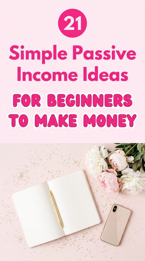 If you've been looking for ways to get money without a traditional job, this post was made for you. It covers 21 different passive income ideas that you can start today, no experience needed. Some of these ideas involve affiliate products, while others are great small business ideas and startups worth exploring. You won't find vague advice here, just real options you can actually act on. Find out these 21 ideas, choose one, and start today.