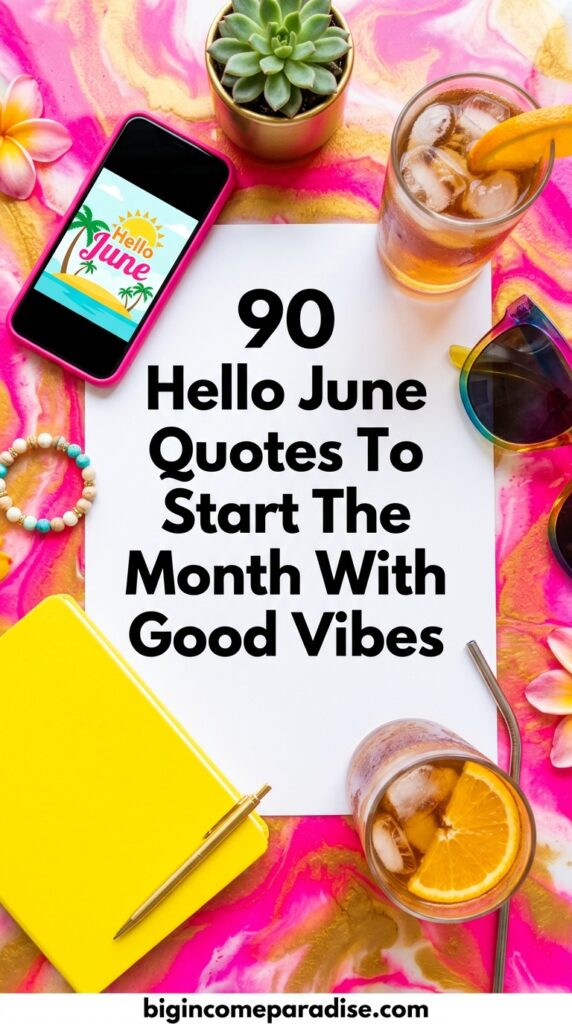 Looking for short June quotes that actually sound good? These are perfect for Instagram captions, texts, or just your morning journal. Happy June month quotes that are simple, sweet, and totally shareable.