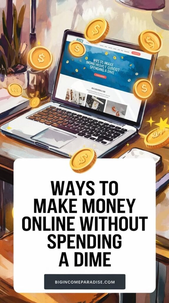 Ways to Make Money Online Without Spending a Dime