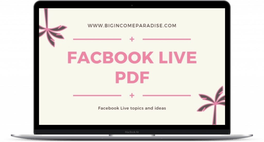 Facebook Live Ideas PDF