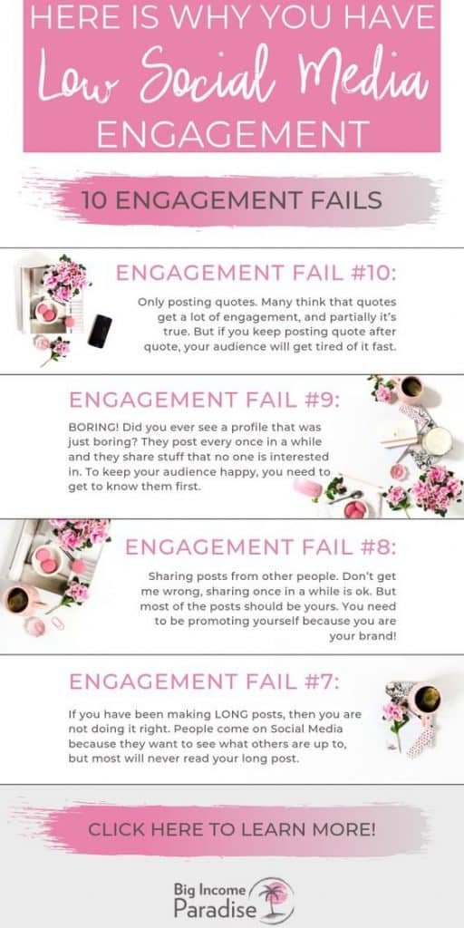 why you're failing to get social media engagementinfographics