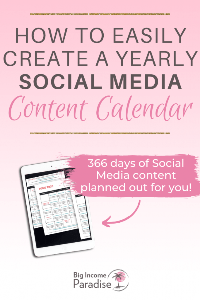 How To Easily Create a Yearly Social Media Content Calendar