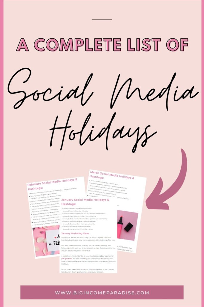 A Complete List Of Social Media Holidays