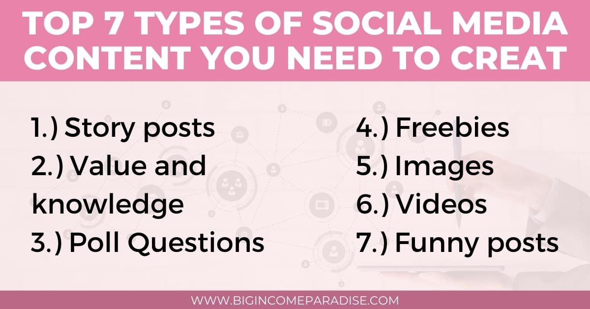 Top 7 Types Of Social Media Content You Need In Business (Learn More)