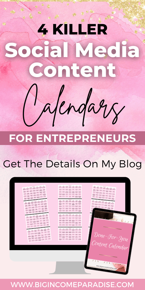 4 Killer Social Media Content Calendars For Entrepreneurs