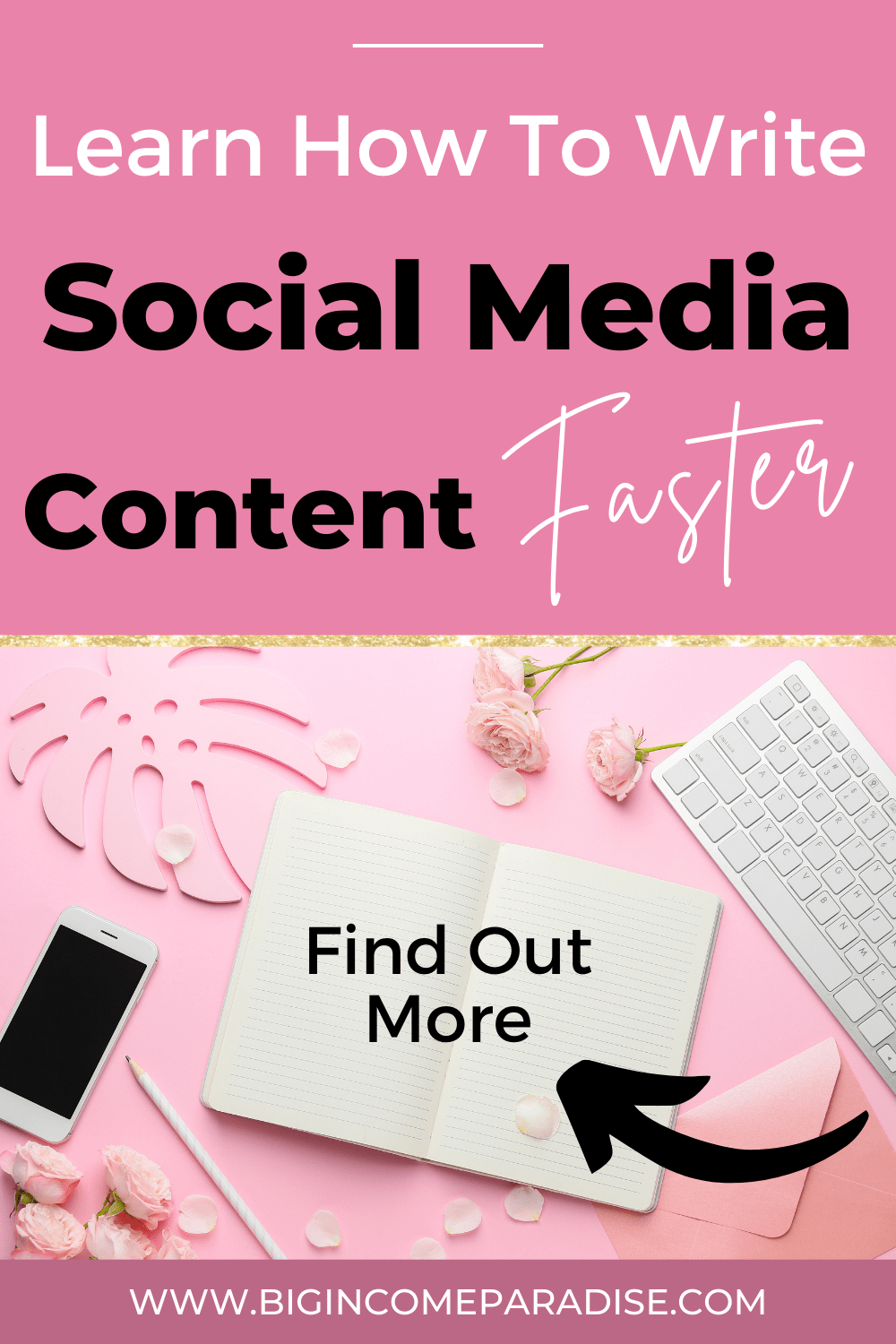 Learn How To Write Social Media Content Faster | Big Income Paradise