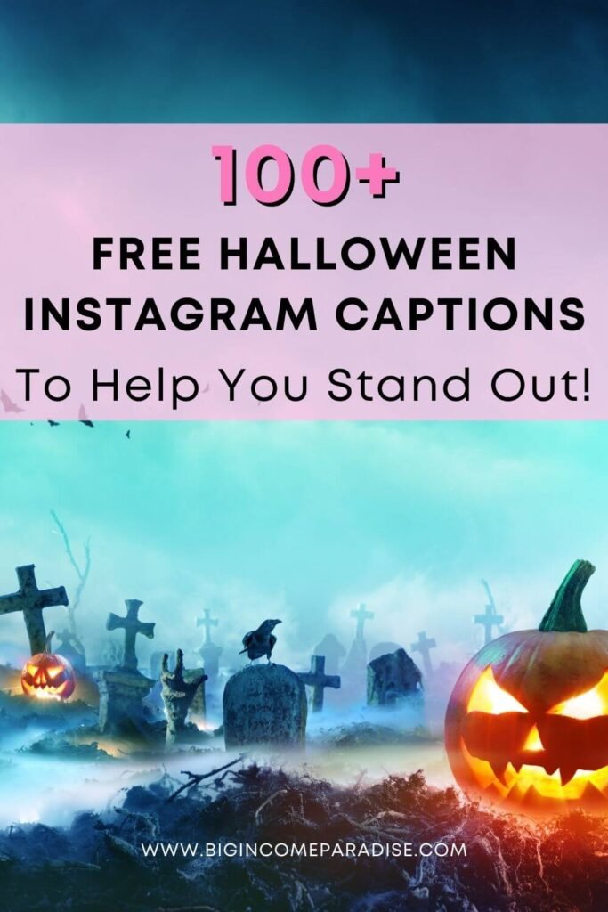 100+ Free Halloween Instagram Captions To Help You Stand Out. Instagram Caption Ideas.