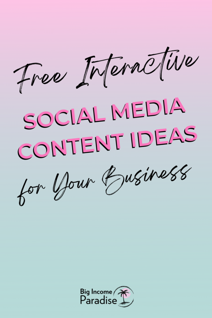 Free Interactive Social Media Content Ideas For Your Business